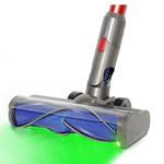 For Dyson V7 / V8 / V10 / V11 / V15 Vacuum Cleaner Direct Drive Anti-entanglement Brush Head with Green Light