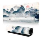 300x700x2mm Ink Painting Cherry Blossom Rubber Non-Slip Mouse Pad Desk Mat(Pattern 24)