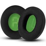 1pair Headset Sponge Earmuffs for SteelSeries Arctis Pro / Arctis 3 / 5 / 7, Color: Black Green Ice Silk