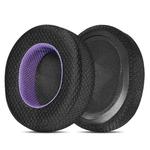 1pair Headset Sponge Earmuffs for SteelSeries Arctis Pro / Arctis 3 / 5 / 7, Color: Black Purple Mesh