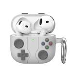 For AirPods 4 AhaStyle WG166 Personalised Game Console Shape Silicone Protective Case(Light Gray)