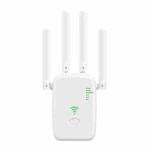 Urant U11 300Mbps 2.4G Wireless Repeater WiFi Signal Amplifier Support WPS Quick Setting EU Plug White