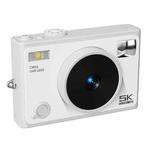 5K Digital Camera WiFi 72MP Dual Lens Auto Focus 18X Digital Zoom Student Color Filters CCD Beauty Camera(White)