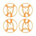 For DJI Neo CQT Drone Landing Scratch Protective Cover Prevent Finger Scratch Protective Cover Accessories, Color: Upper Orange