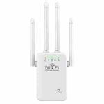 Urant U9 300Mbps 2.4G Wireless Repeater WiFi Signal Amplifier Support WPS Quick Setting US Plug White