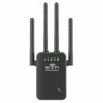 Urant U9 300Mbps 2.4G Wireless Repeater WiFi Signal Amplifier Support WPS Quick Setting US Plug Black