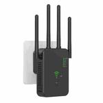 Urant U10 1200Mbps 2.4G & 5.8G Wireless Repeater WiFi Signal Amplifier With 4 Antenna UK Plug Black