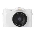 68MP Digital Camera Student CCD Travel Portable Retro Women Starter Flip Screen Card Camera(White Standard+Android OTG Card Reader)