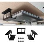 Under Desk Laptop Tablet Mini PC Storage Stand Metal Invisible Tray Rack, Height: 4.8cm