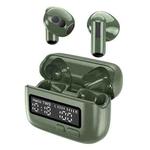 BPG Portable Wireless Bluetooth Earphones Unique Retro Trendy Digital Display Clock Noise Canceling Earphones(Green)