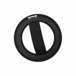 RK-X39 Mini Silicone Magnetic Finger Ring Buckle Mobile Phone Holder(Black)