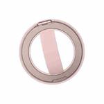 RK-X39 Mini Silicone Magnetic Finger Ring Buckle Mobile Phone Holder(Pink)