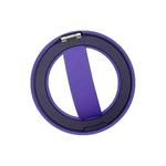 RK-X39 Mini Silicone Magnetic Finger Ring Buckle Mobile Phone Holder(Purple)