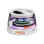 G200 Magnetic Bluetooth TWS Mini Speaker Subwoofer With Colorful Atmosphere Light(White)