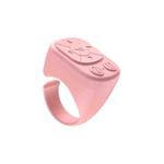 RK-C229 Multifunctional Lazy Mobile Phone Wireless Ring Bluetooth Remote Control(Pink)