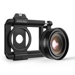 APEXEL APL-ZM100 10X-20X Fixed Focus Macro Cell Phone Lens For HD Close-up Photography(Black)