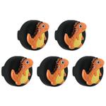 5pcs /Pack For Airtag Children Shoelace Fixed Locator Silicone Protective Cover(Little Dinosaur)