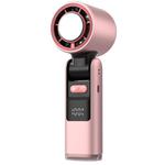 100-gear High Speed Handheld Fan Mini USB Rechargeable Foldable Portable Turbo Small Fan With Cooling(Pink)