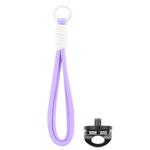 BRDRC Sports Camera Hand Lanyard With 1/4 inch Screw Loss Prevention Lanyard Wrist Strap Accessories(Purple Rope White Knot)