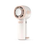 3-speed High Speed Digital Display Semiconductor Cooling Fan USB Portable Handheld Small Fan(White)
