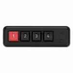 MKESPN 4-Key Macro Programmable Mechanical Gaming Keyboard With Dual USB-C Ports Hot-Swappable RGB Backlit 816B Black