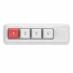 MKESPN 4-Key Macro Programmable Mechanical Gaming Keyboard With Dual USB-C Ports Hot-Swappable RGB Backlit 816B White