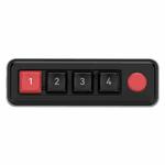 MKESPN 4-Key Macro Programmable Mechanical Gaming Keyboard With Dual USB-C Ports Hot-Swappable RGB Backlit 816A Black