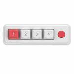 MKESPN 4-Key Macro Programmable Mechanical Gaming Keyboard With Dual USB-C Ports Hot-Swappable RGB Backlit 816A White