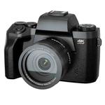 FSD-W5 4-Inch Touch Screen WiFi Transmission 4K HD Digital Camera Student Photo SLR(Black)