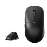 Ajazz AJ159 APEX Gaming Mouse PAW3395 Wireless Tri-Mode Lightweight With Charging Dock Mouse(Black)