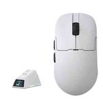 Ajazz AJ159 APEX Gaming Mouse PAW3395 Wireless Tri-Mode Lightweight With Charging Dock Mouse(White)