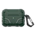 For AirPods 4 Earbuds TPU Cover Case Vanguard Armor Storage Box(Ink Green)