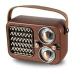 Retro Multifunctional Radio Bluetooth Speaker Handhled Audio Decoration Ornament(Wave Pattern)