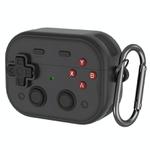 For AirPods 4  Earbuds Cover Retro Game Console Protective Case with Lock Design(Black)