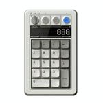 8BitDo Retro18 Tri-mode Connection Computer Mechanical Numeric Keyboard Counter 2 In 1(Light Gray M Version)