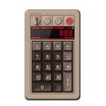 8BitDo Retro18 Tri-mode Connection Computer Mechanical Numeric Keyboard Counter 2 In 1(Brown C64 Version)