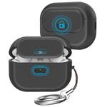 For AirPods Pro / Pro 2 AhaStyle JY17 Silicone Lock Protective Case(Black)