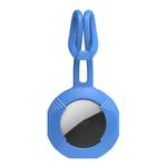 For AirTag AhaStyle PT164 Silicone Protective Cover Easy Carry Fixed Tracker Shell Backpack Pendant(Blue)