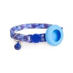 For Airtag Tracker Protective Case Cat Collar GPS Locator Protective Case With Bell(Blue Gradient)