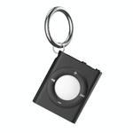 For AirTag Locator MP3 Style Protective Cover With Keychain(Black)