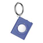For AirTag Locator MP3 Style Protective Cover With Keychain(Blue)
