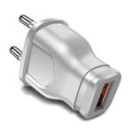 1A 5W Single USB Port Smartphone Charger(EU Plug White)