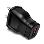 1A 5W Single USB Port Smartphone Charger(US Plug Black)