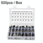 500pcs / Box 0.1uF-1000uF 24 Specifications Electrolytic Capacitor Kits