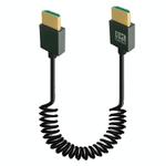 8K 60HZ HDMI 2.1 Spring Cable 0.5m Length, Spec: Straight Head