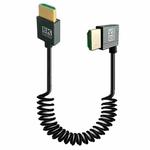 8K 60HZ HDMI 2.1 Spring Cable 0.5m Length, Spec: Left Bend
