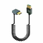 8K 60HZ HDMI 2.1 Spring Cable 0.5m Length, Spec: Mini HDMI Positive Bend