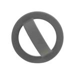 For IPhone/Huawei/Xiaomi Phone Holder Liquid Silicone Magsafe Finger Ring Clip Holder, Color: Gray