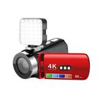 WiFi HD 4K Lightless Colorful Night Vision Digital Video Camera, Color: Red + Fill Light