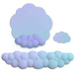 3pcs / Set Cloudy Gradient Memory Foam Silicone Wrist And Keyboard Mouse Pad, Style: Model 12